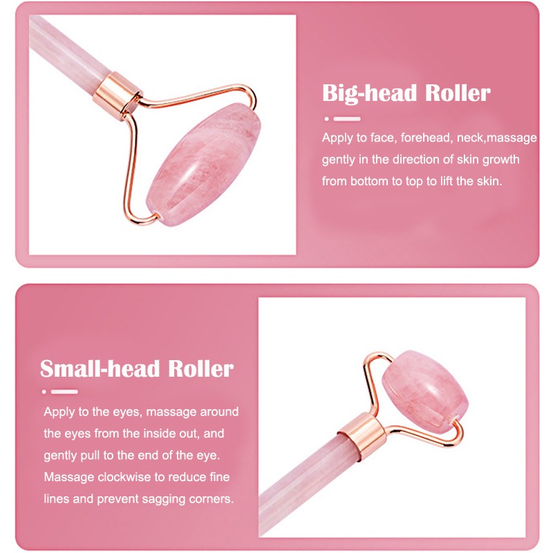 Natural Rose Quartz Jade Rolle - Jade Roller Stone 评论和价格