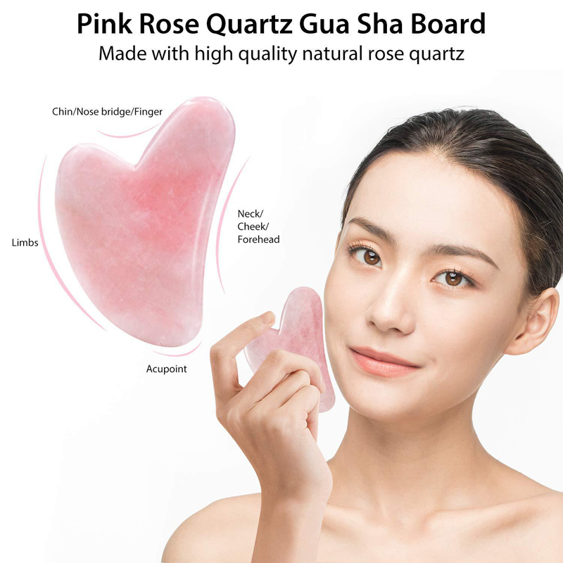 Natural Rose Quartz Jade Rolle - Jade Roller Stone 评论和价格