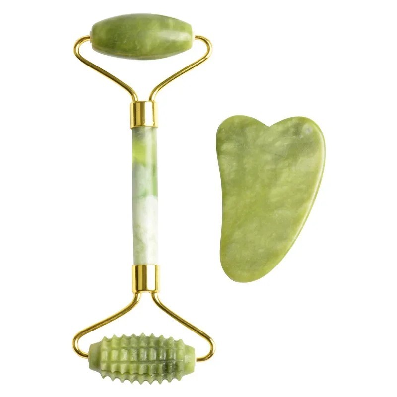 Facial Jade Massage Roller Set - Jade Roller Stone 评论和价格