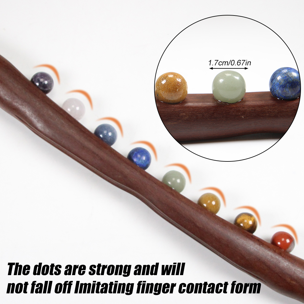 Wood Massage Stick 10 Jade Sto - Jade Roller Stone 评论和价格