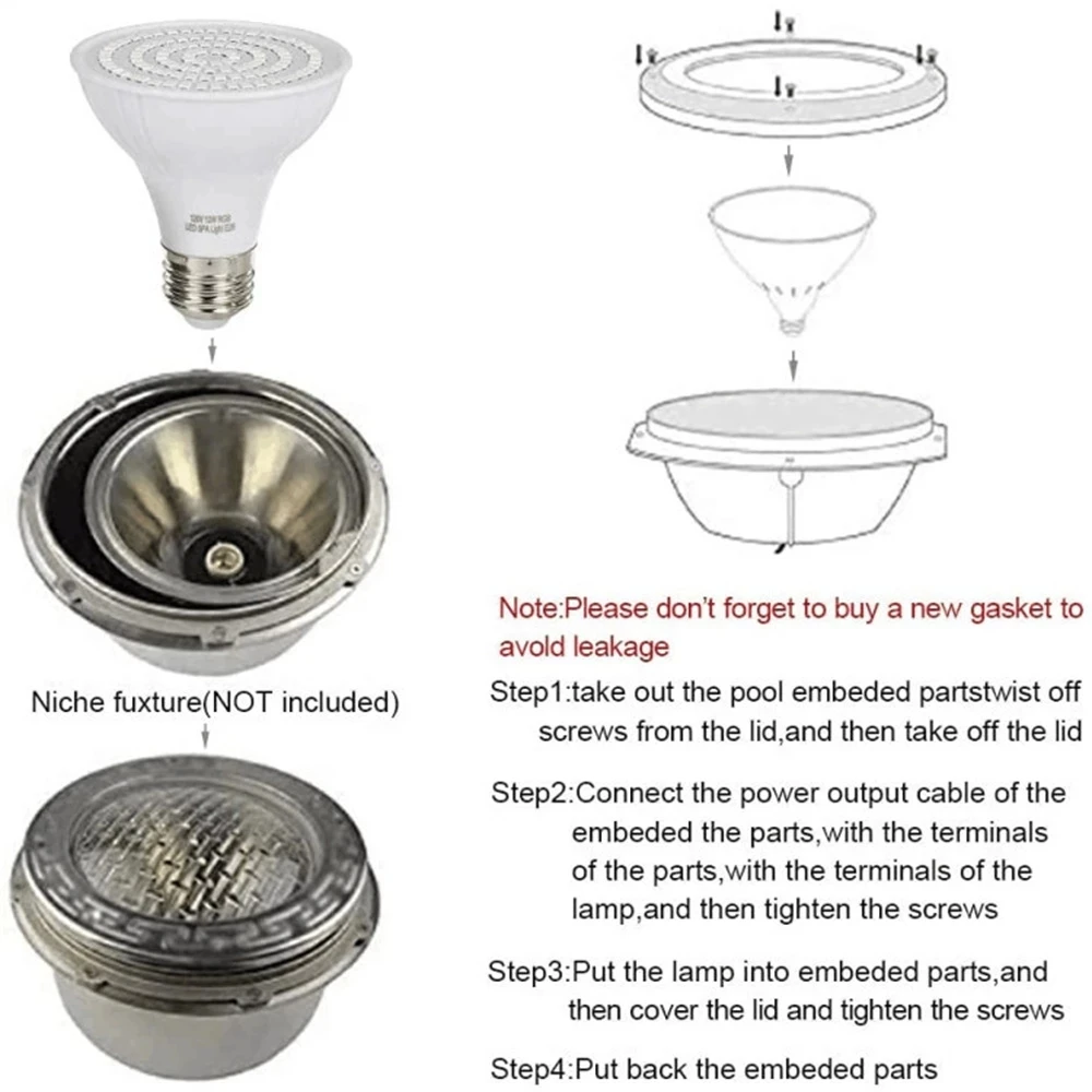 LED Swimming Pool Light E27 E2 - Xy Spa & Wellness George Town 评论和价格