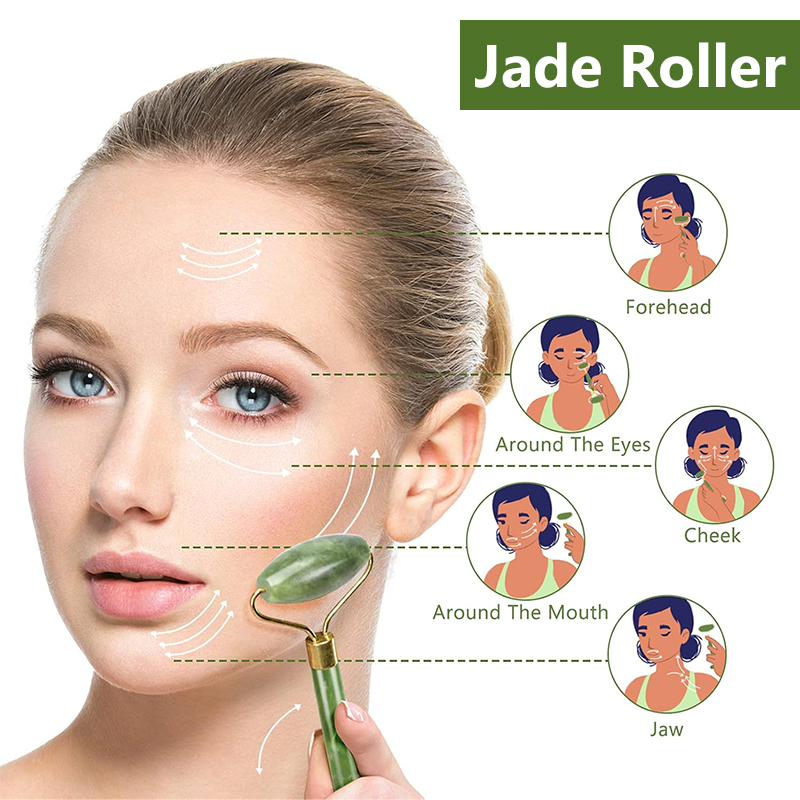 Natural Jade Roller Face Gua S - Jade Roller Stone 评论和价格