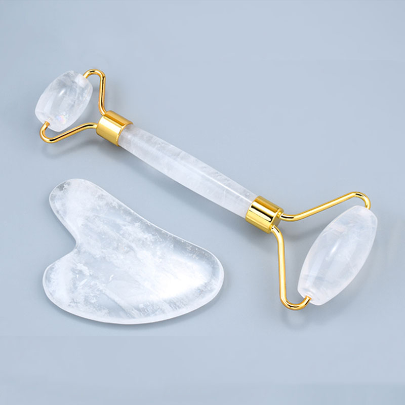 Natural White Crystal Face Mas - Jade Roller Stone 评论和价格