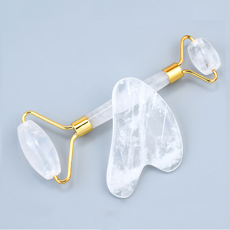 Natural White Crystal Face Mas - Jade Roller Stone 评论和价格