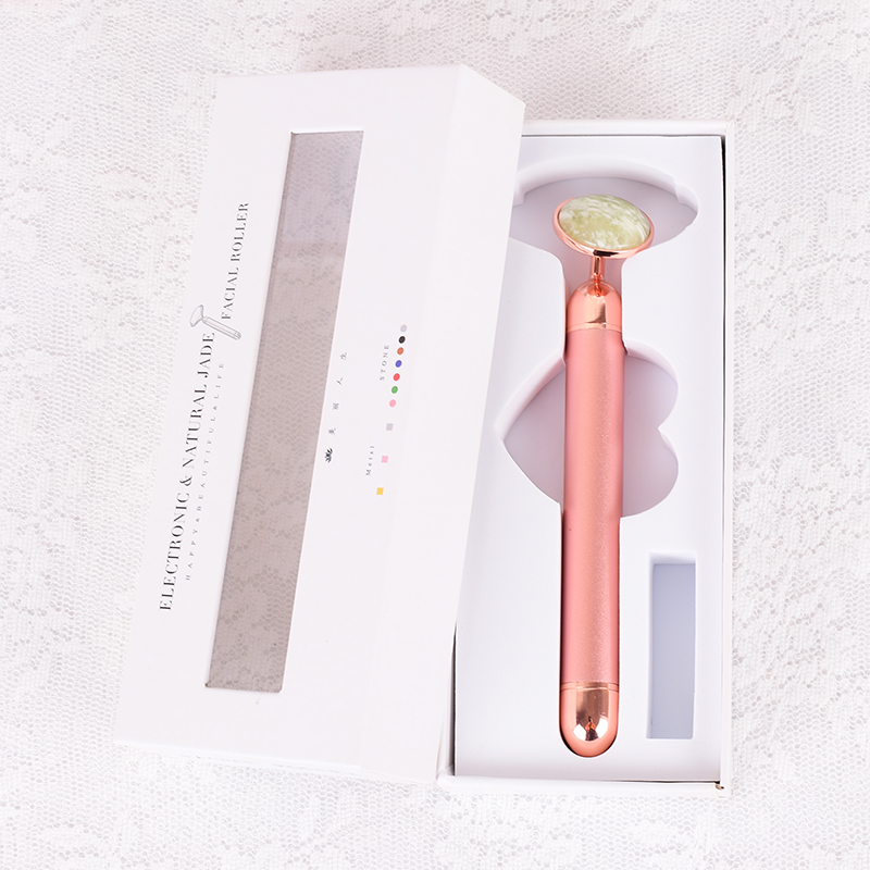 Natural Stone Rose Gold Electr - Jade Roller Stone 评论和价格