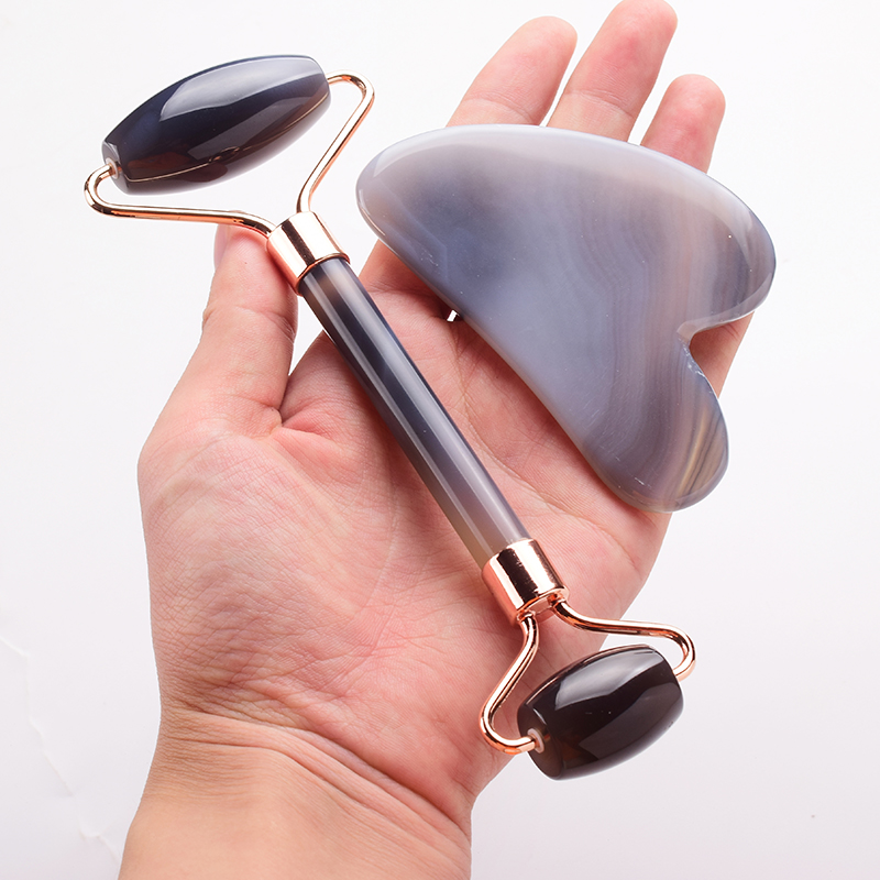 Grey agate Jade Roller Massage - Jade Roller Stone 评论和价格