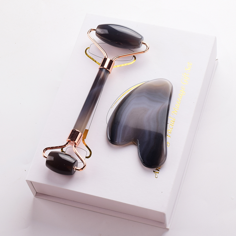 Grey agate Jade Roller Massage - Jade Roller Stone 评论和价格