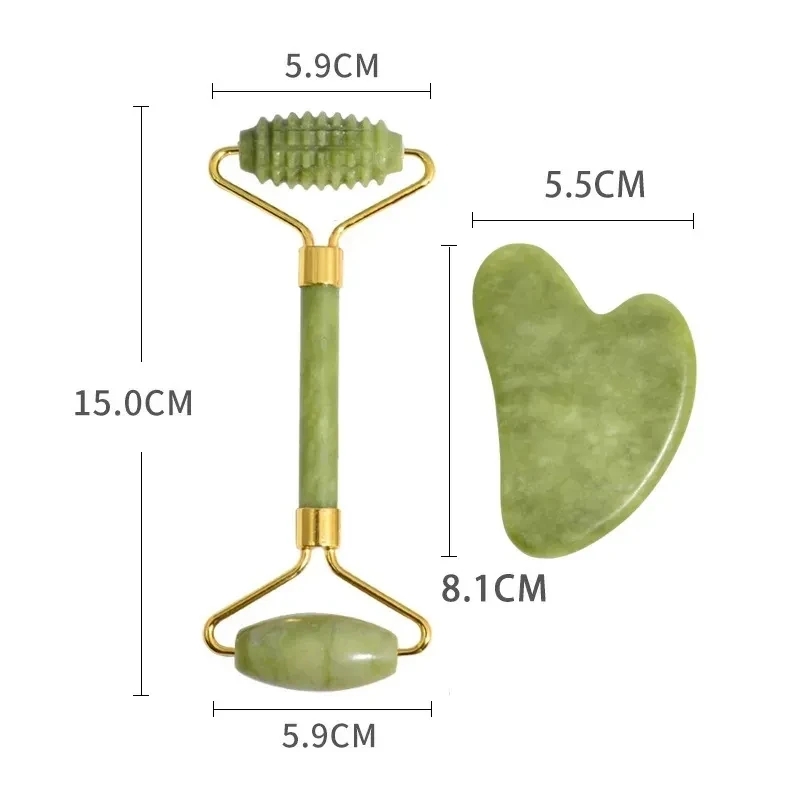 Natural Xiuyan Jade Facial Mas - Jade Roller Stone 评论和价格