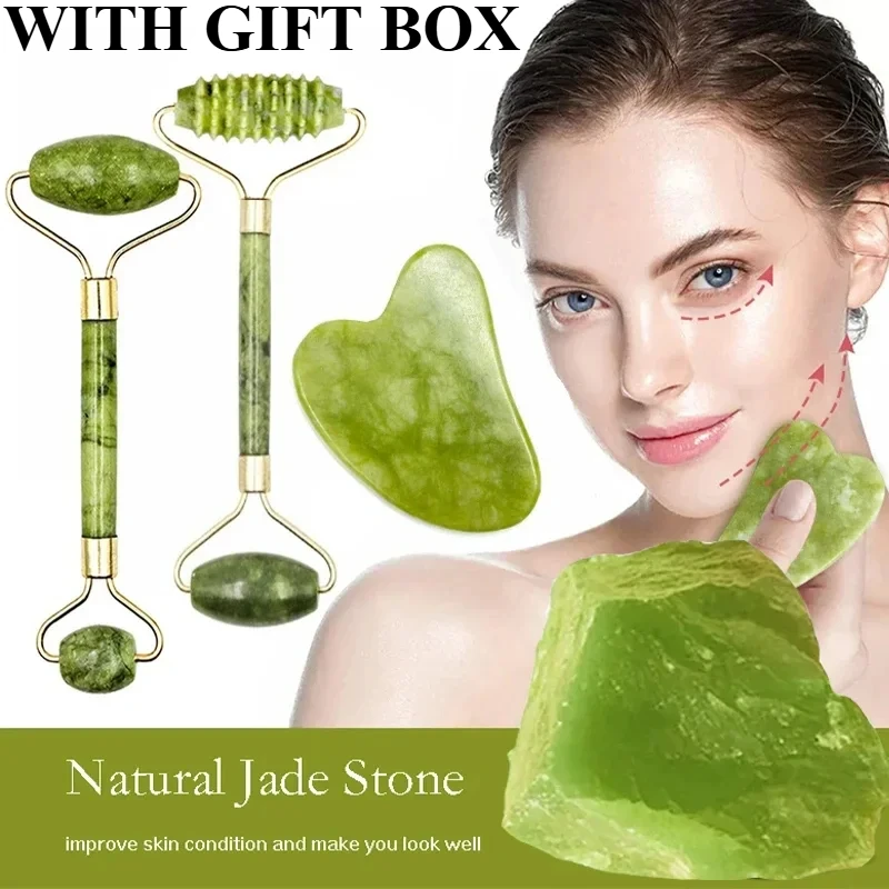 Natural Jade Roller Face Gua S - Jade Roller Stone 评论和价格
